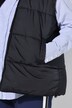 Gilet réversible ample, tissu lisse / bouclette