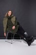 Gilet matelassé oversize en velours côtelé, 2 poches