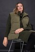 Gilet matelassé oversize en velours côtelé, 2 poches