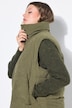 Gilet matelassé oversize en velours côtelé, 2 poches