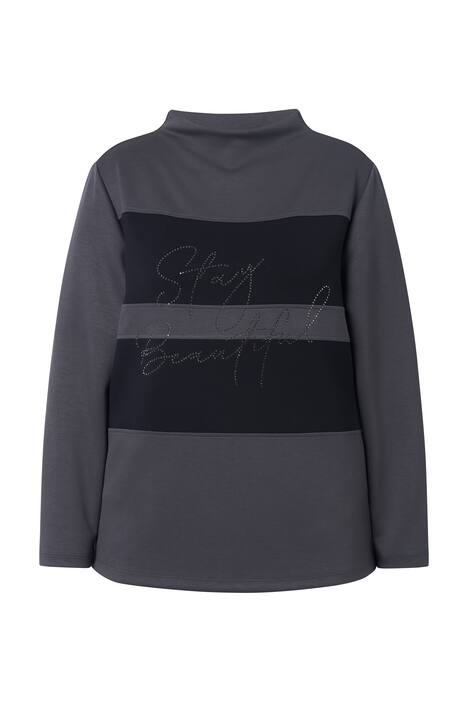 Mikina, oversize, stojáček, dlouhé rukávy, modal