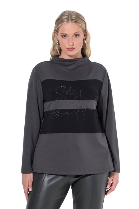 Mikina, oversize, stojáček, dlouhé rukávy, modal