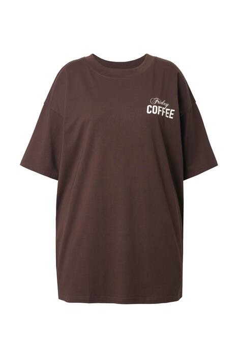 Tričko, oversize, potsik Coffee na zádech