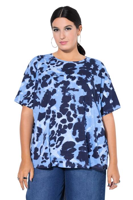 Tričko, oversize, leopardí vzor