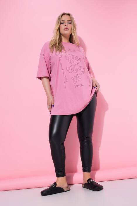 Camiseta, oversize, estampado de lazos
