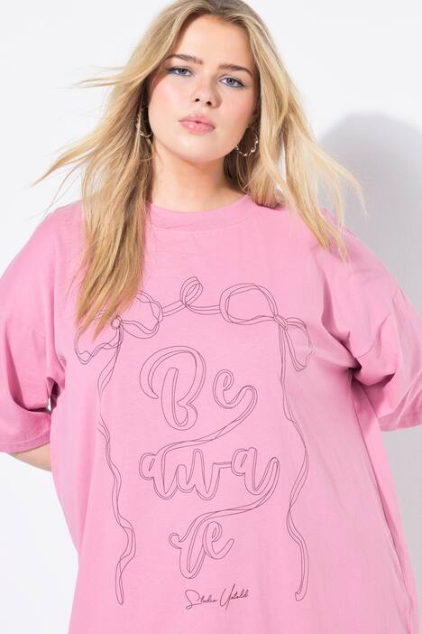 Camiseta, oversize, estampado de lazos