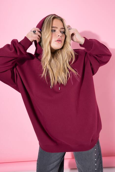 Hoodie, oversized, Schleifen-Print, Kapuze
