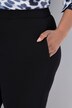 Punto-Hose, gerades, weites Bein, Elastikbund