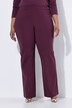 Pantaloni in jersey punto Roma con taglio della gamba dritto e ampio e cintura elastica