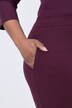 Pantaloni in jersey punto Roma con taglio della gamba dritto e ampio e cintura elastica