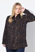 Overhemdblouse, boxy model, leo