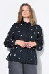 Camicia dal taglio squadrato con ricami floreali