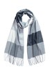 Šál, kostkovaný vzor, třásně