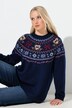 Kersttrui, Noors motief, opstaande kraag, lange mouwen