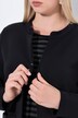 Sweatvest, siersteentjes, ronde hals, haaksluiting