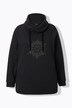 Sweat-shirt à col montant et manches longues, flocon de neige