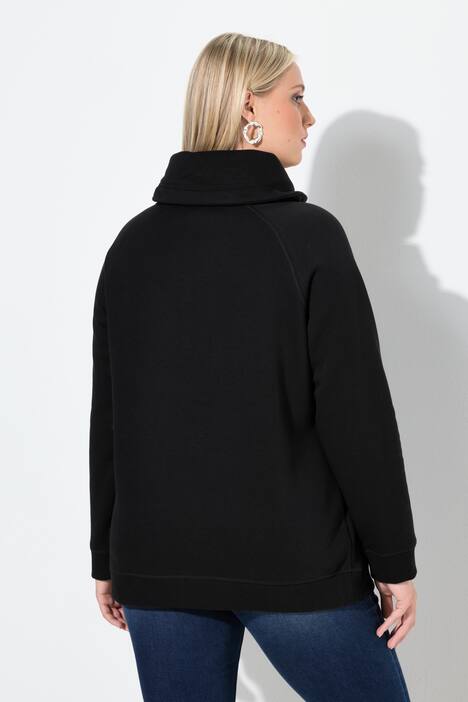 Sweatshirt, sneeuwvlokken, opstaande kraag, lange mouwen