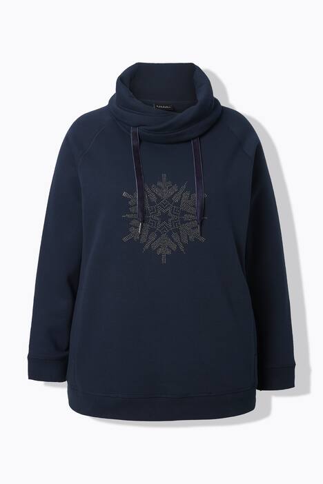 Sweatshirt, snefnug, ståkrave, lange ærmer