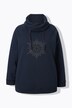 Sweat-shirt à col montant et manches longues, flocon de neige