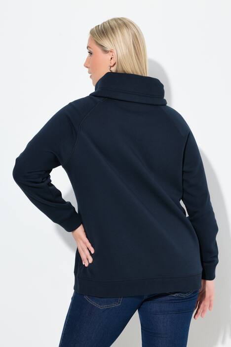 Sweatshirt, snefnug, ståkrave, lange ærmer