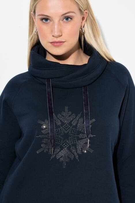 Sweatshirt, snefnug, ståkrave, lange ærmer