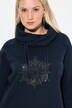 Sweat-shirt à col montant et manches longues, flocon de neige