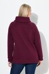 Sweat-shirt à col montant et manches longues, flocon de neige