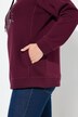 Sweat-shirt à col montant et manches longues, flocon de neige