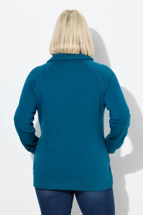Sweatshirt, snefnug, ståkrave, lange ærmer