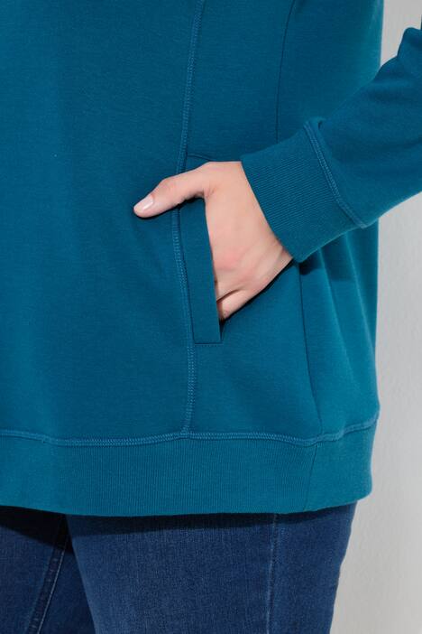 Sweatshirt, snefnug, ståkrave, lange ærmer