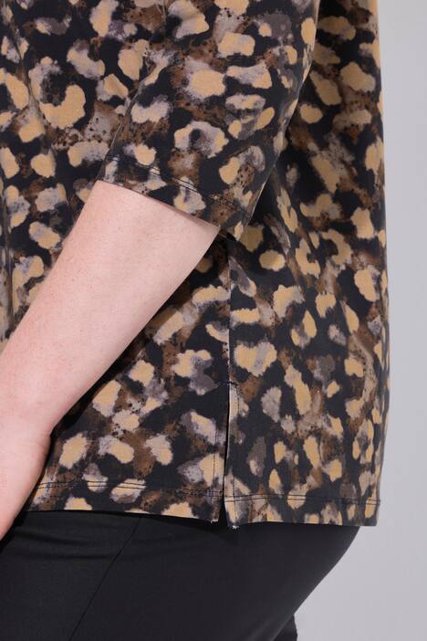 Shirt, Ziersteine, A-Linie, Rundhals, 3/4-Arm, Pima Cotton