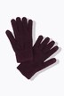 Gants en tricot doux à bords côtelés