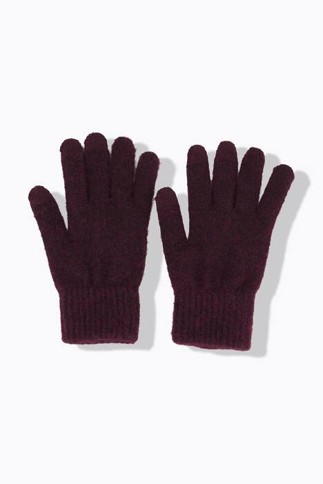 Guantes, punto suave, puños acanalados