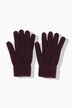 Gants en tricot doux à bords côtelés