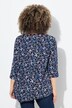 Maglia dal taglio svasato con pieghe decorative, scollo a V e maniche a 3/4