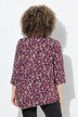 T-shirt, plis fantaisie, ligne en A, col en V, manches 3/4