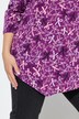 T-shirt, plis fantaisie, ligne en A, col en V, manches 3/4