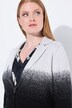 Gebreide blazer, kleurverloop, reverskraag, lange mouwen