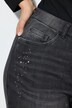 Jeans Mary, sierstuds, wijde pijpen, comfortabele tailleband