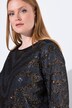 Blouse doublée, encolure bateau et manches 3/4
