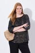 Blouse doublée, encolure bateau et manches 3/4