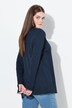 Shirt, ribjersey, V-hals, lange mouwen, biologisch katoen