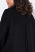 Cappotto dal taglio svasato con effetto lana e collo con risvolti