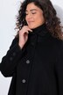 Cappotto dal taglio svasato con effetto lana e collo con risvolti
