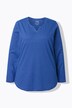 Pyjamas-longshirt, stribet, tunika-udskæring, lange ærmer