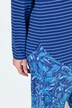 Pyjamas-longshirt, stribet, tunika-udskæring, lange ærmer