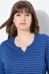 Pyjamas-longshirt, stribet, tunika-udskæring, lange ærmer