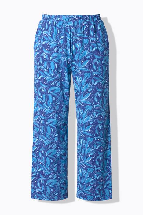 Pyjamabroek, bladeren, zakken, biologisch katoen