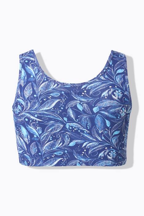 Bustier, brede bandjes, zonder beugels, biologisch katoen
