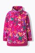 Sweatshirt, scribble-patroon, opstaande kraag, lange mouwen